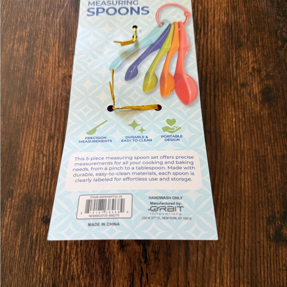 Colorful 5-Piece Measuring Spoons - Multi Color - Picture 5 of 9
